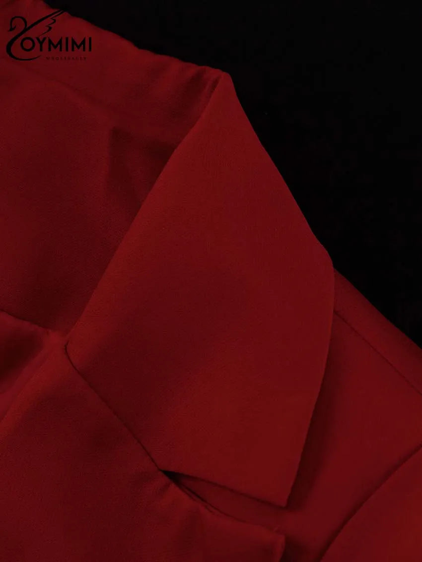 Bold Red Pockets Two Piece Set