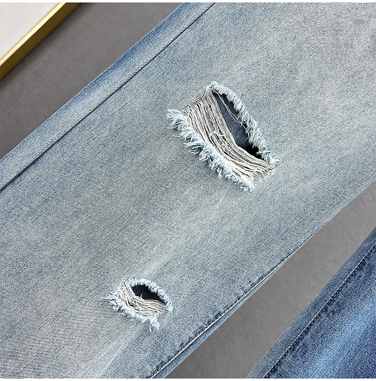 High Waist Wide Leg Jeans Women's Summer New Sle Diamond Embellied Hong Kong Sle Loose Fit Slimming Long Pants