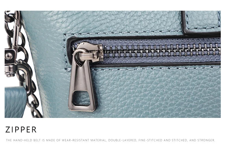 Genuine Leather Crocodile Pattern Crossbody Bag for Women