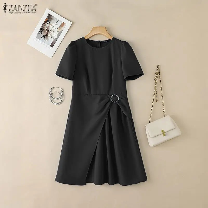 Layered Asymmetric A-Line Dress