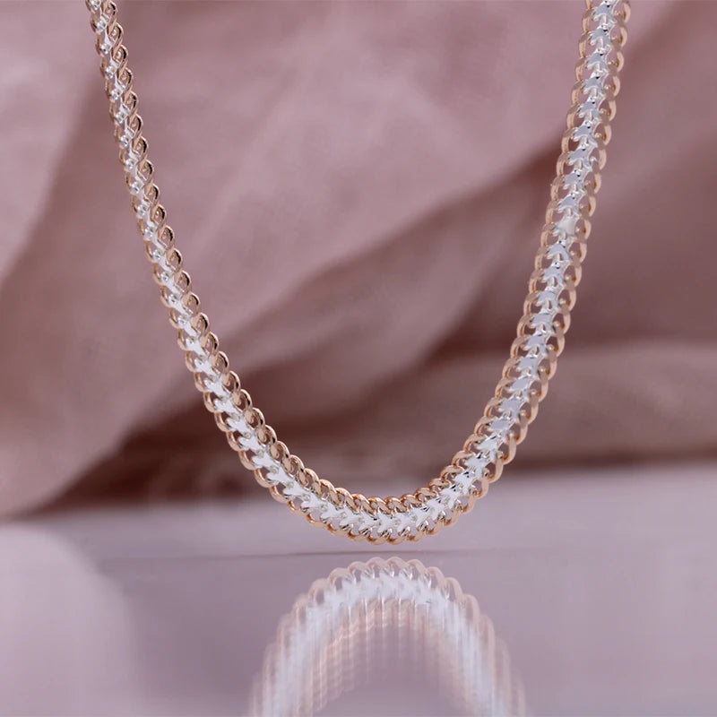 Rose Gold Beaded Link Chain Bracelet