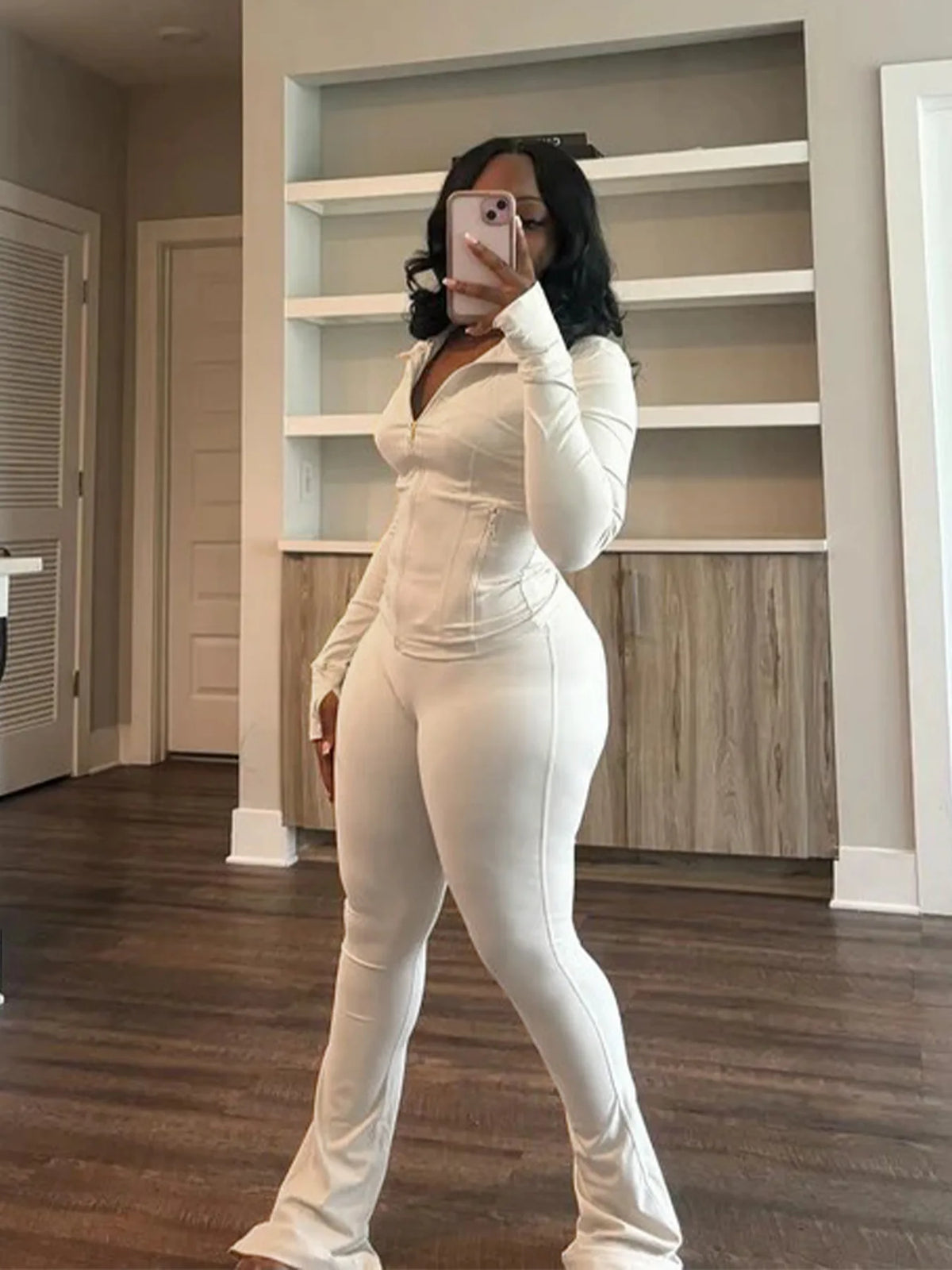 Streetwear Casual Two-Piece Tracksuit Set for Women