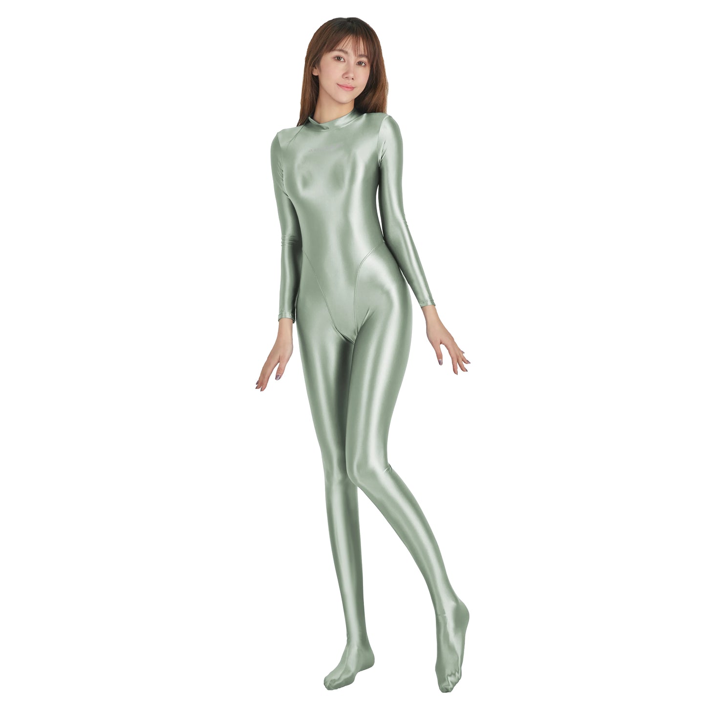 Athleisure Satin Zentai Bodysuit