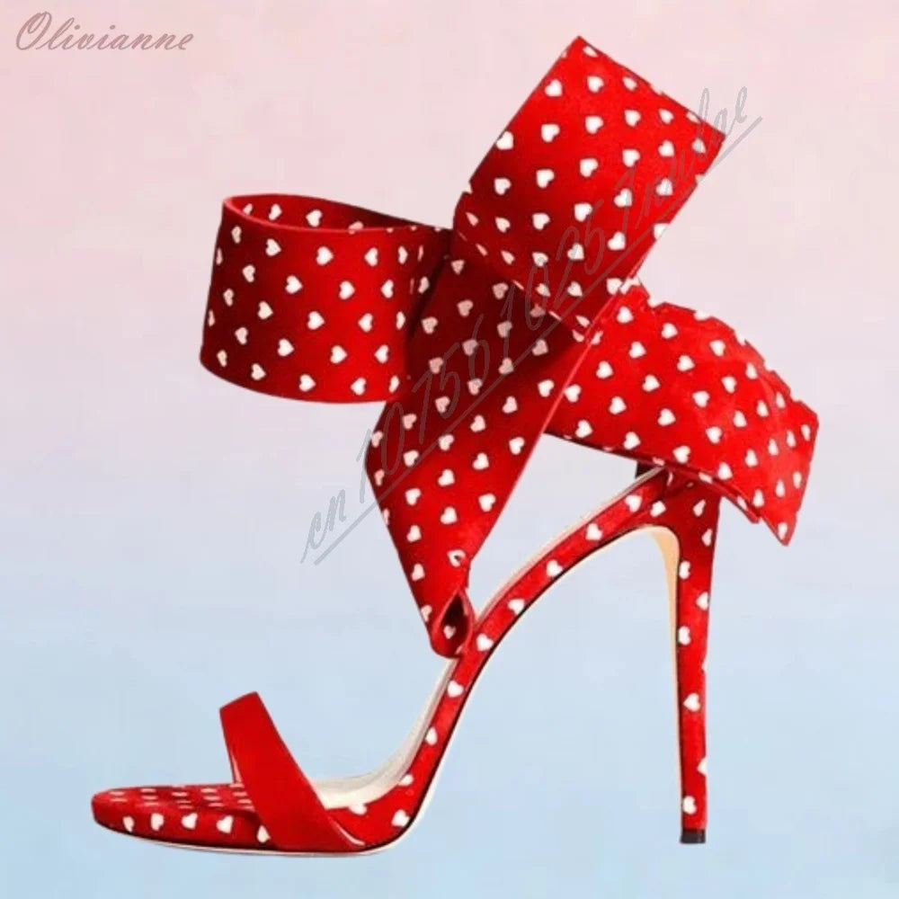 Elegant Polka Dot Tulle Pumps With Stiletto Heel For Women