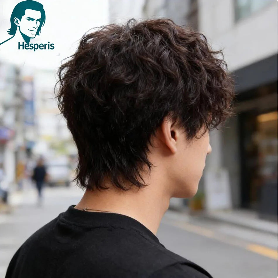 Wet Wavy Pixie Cut Lace Front Wig With Bangs For Women
