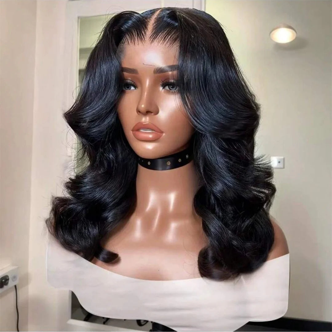 13x6 Glueless Natural Body Wave Human Hair Lace Wig for Women