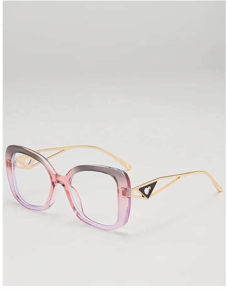 Oversized Square Blue Light Blocking Reading Glasses for Women