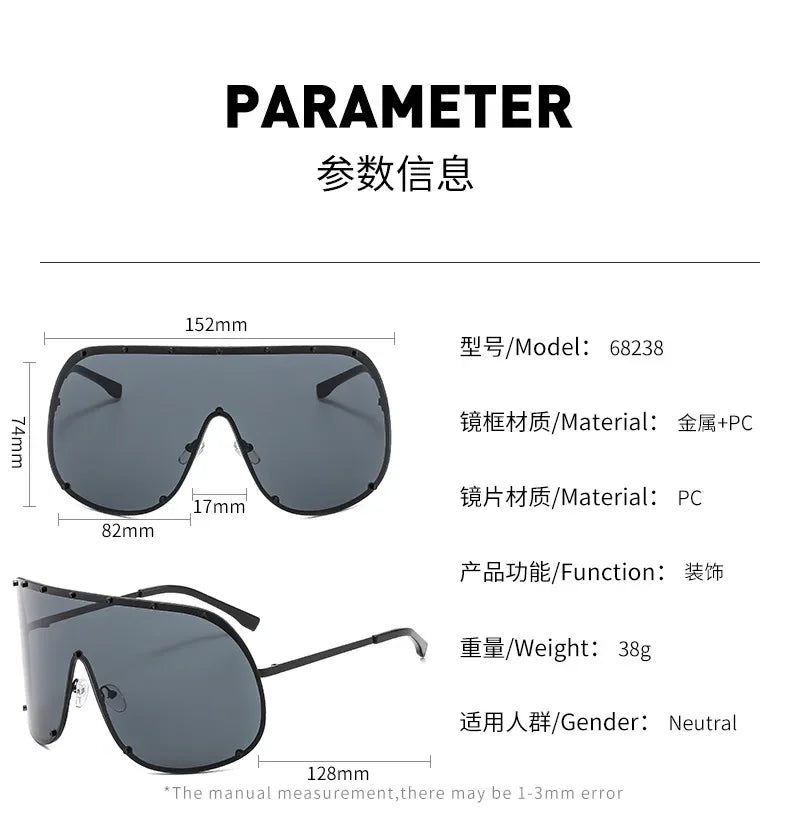 Large Frame Polarized Sunglasses