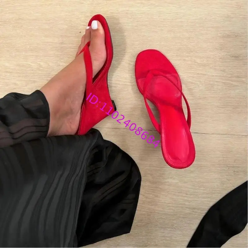 Comfortable Candy Color High Wedge Sandals For Women