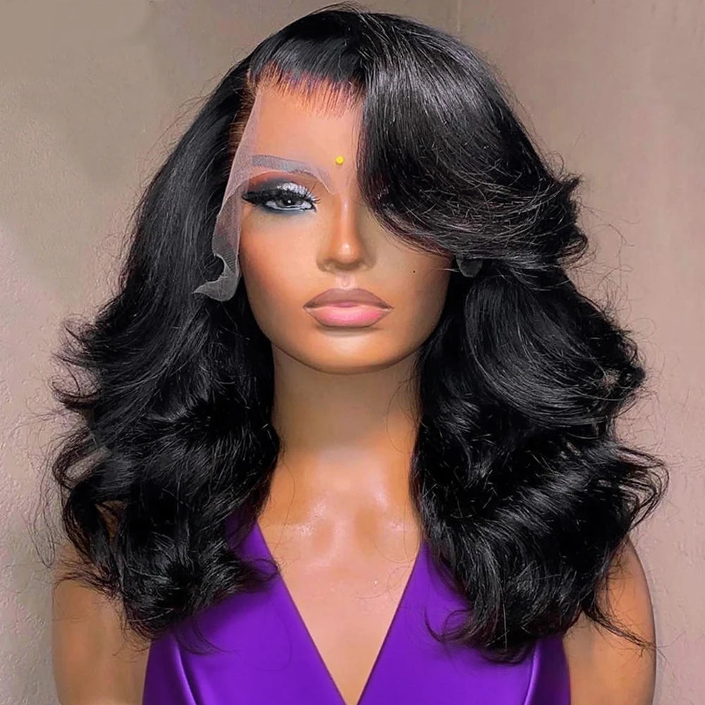 High-Density Body Wave Bob Wig (10–16 Inch Options)