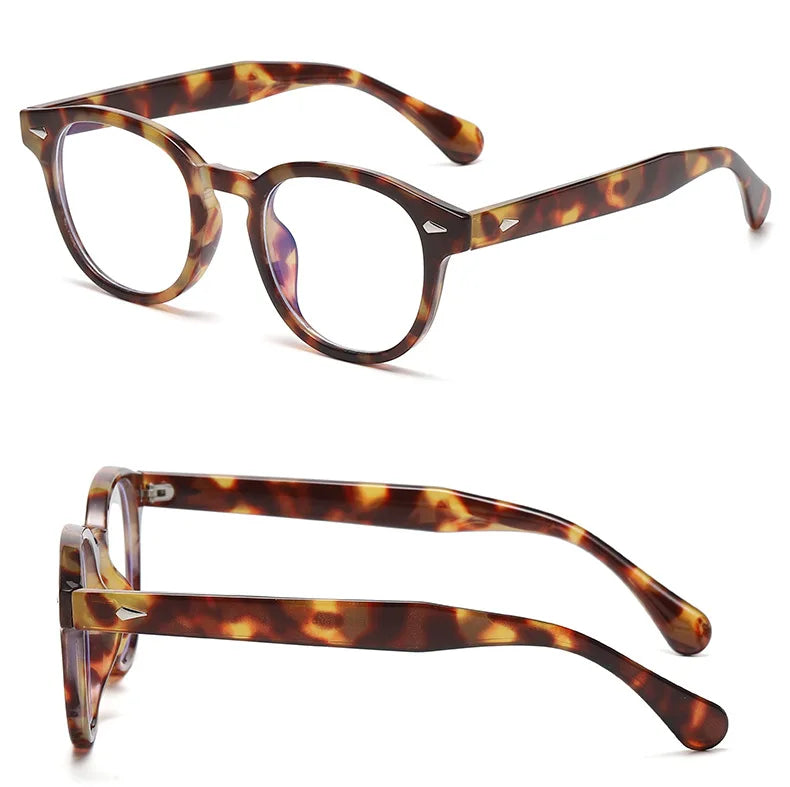 Ultralight Retro Round Frame Reading Glasses for Women