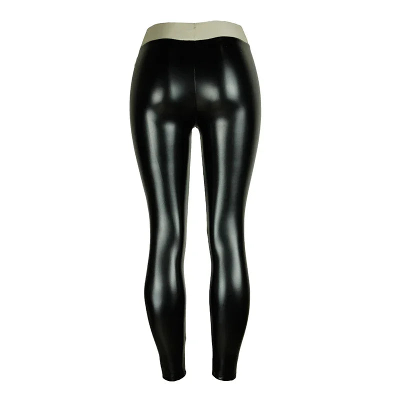 Booty Lifting Faux Leather Leggings