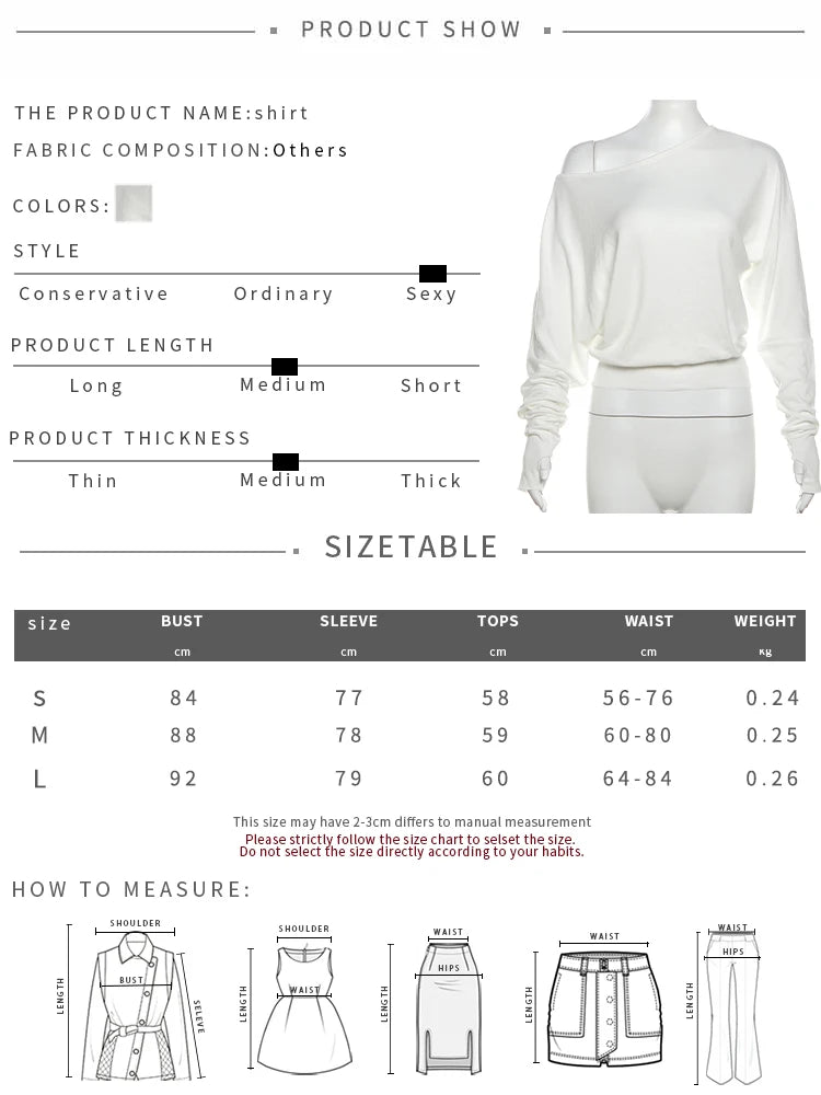 Skew Collar Long Sleeve Tee