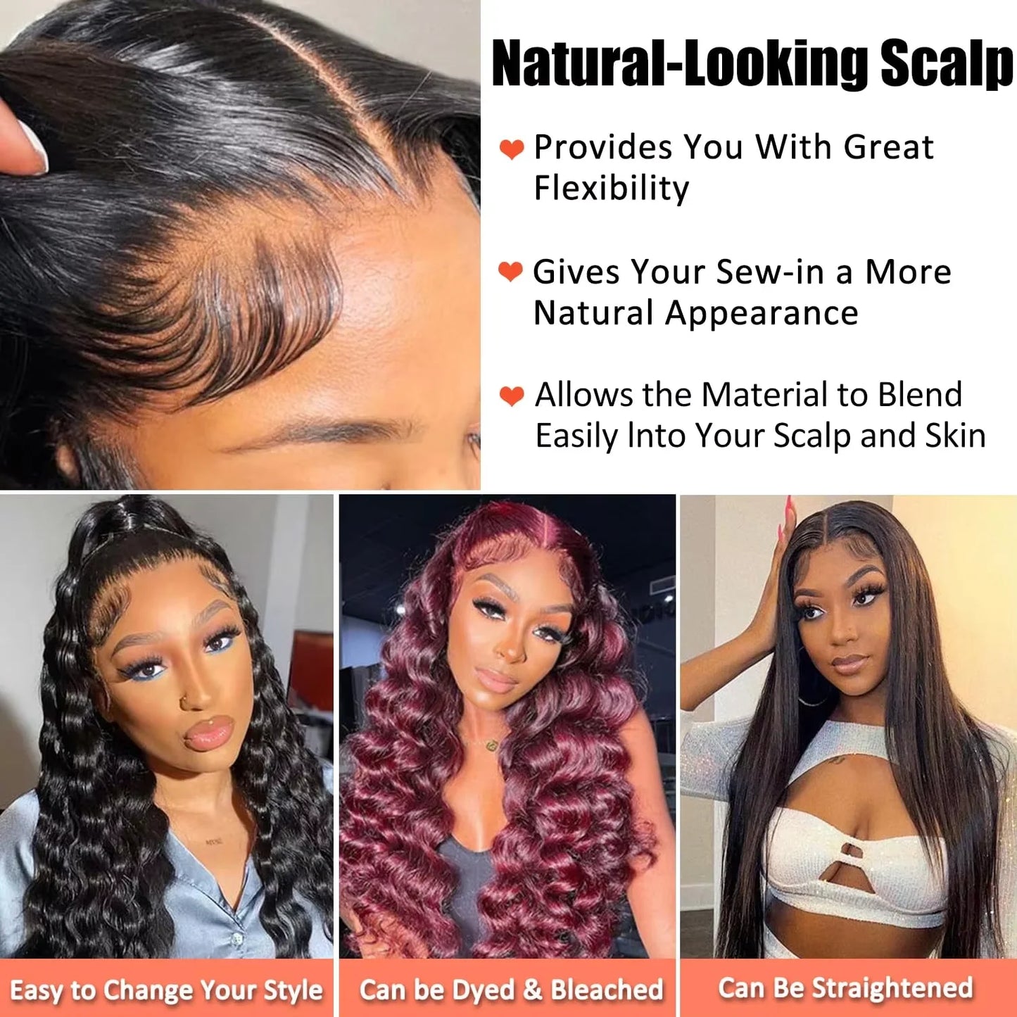 Premium Remy Brazilian Deep Wave Lace Front Wig for Women