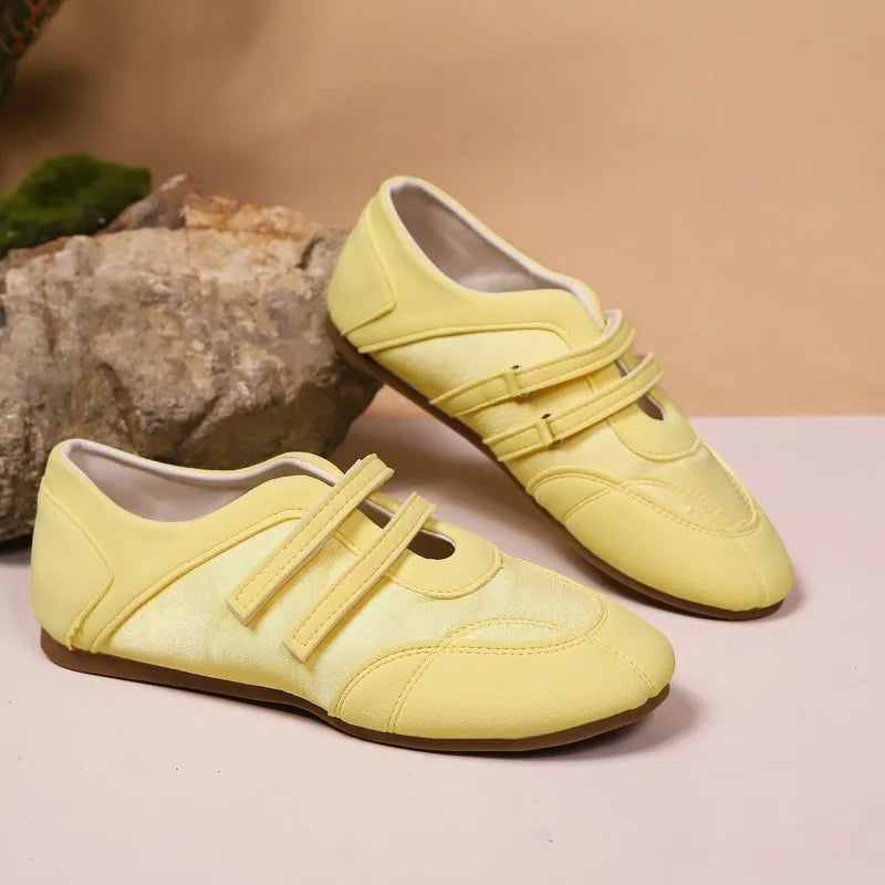 Cushioned Hook And Loop Casual Walking Sneakers For Women