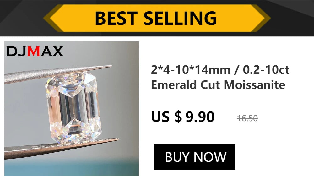White Gold Plated Moissanite Drop Earrings for Women