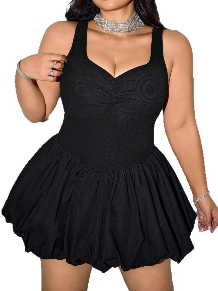Wmstar Plus Size Women Dresses Sexy Party Dress New Style Mini Dress Sleeveless  High Waist Bodycon Mini Dress Drop Shopping