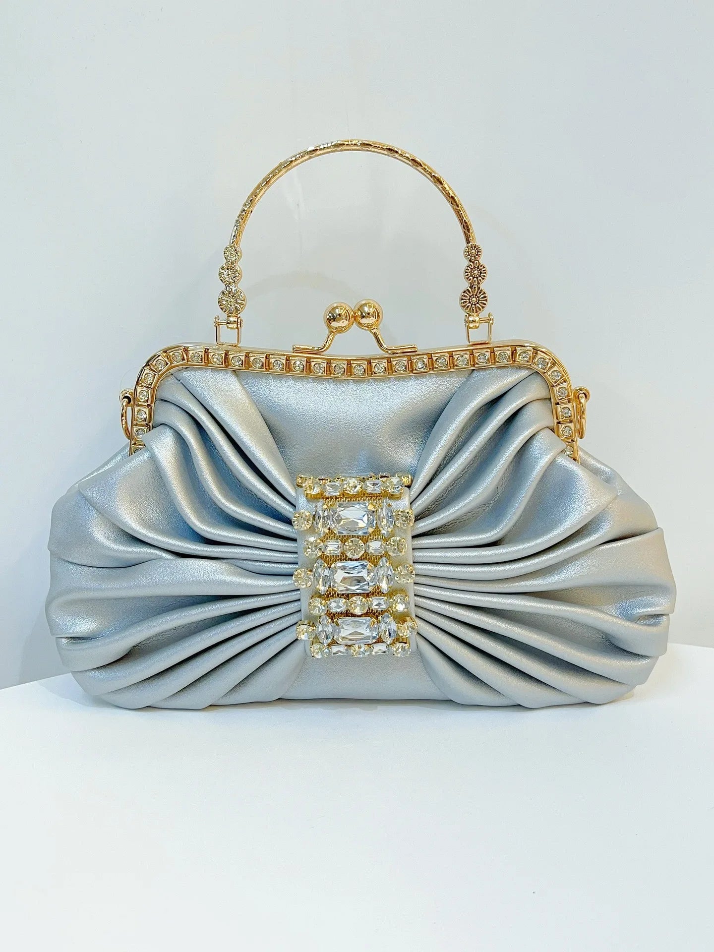 New Dinner Women's Bag Luxury Brand Fashion Handmade Diamond Women's Handbag Shiny Banquet Mini Shoulder Bag High Quality