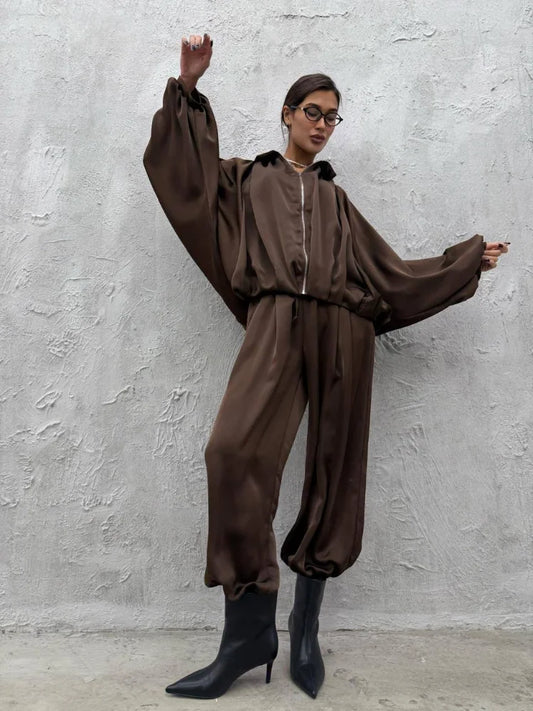 Relaxed Two Piece Coat Set