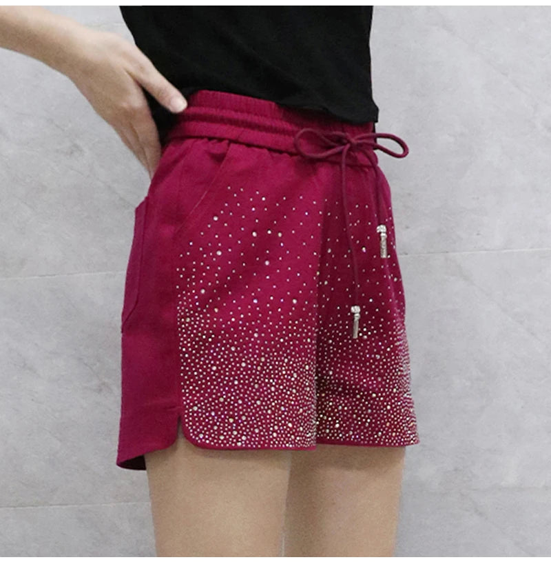 Lightweight High Waist Wide Leg Casual Shorts for Women