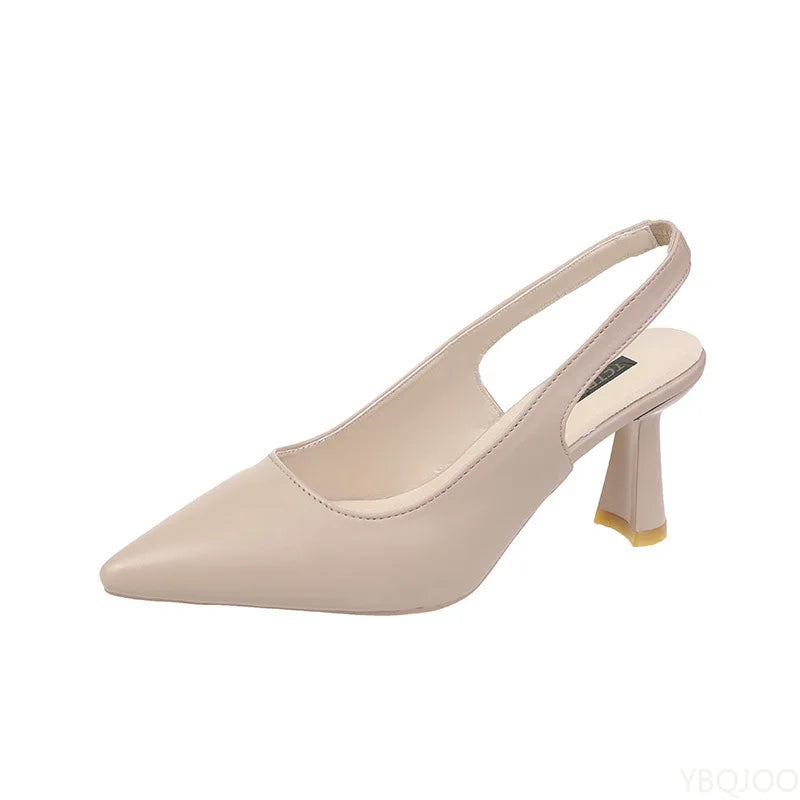 Elegant Pointed Toe Slim Heel Pumps