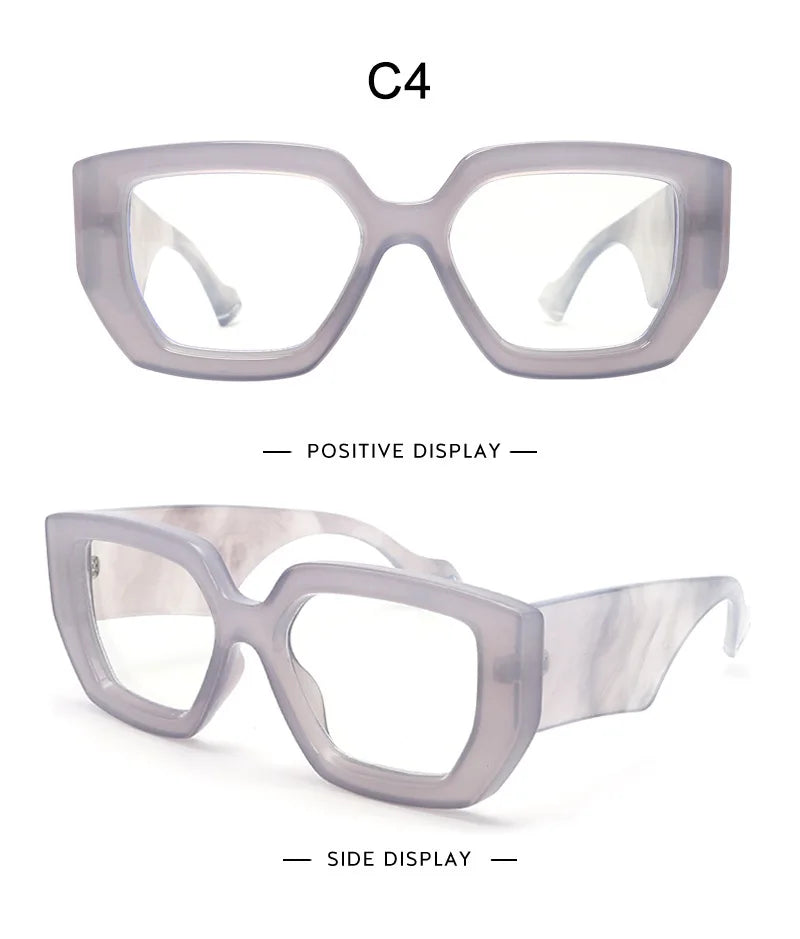 Retro Square Blue Light Blocking Glasses for Women