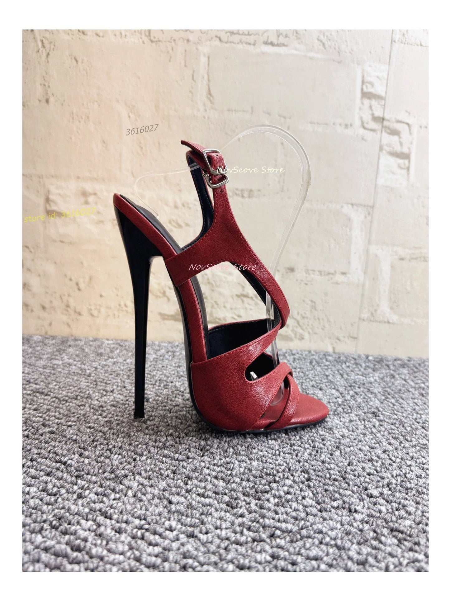 Open Toe Cross Strap Sandals With Ankle Buckle For Women