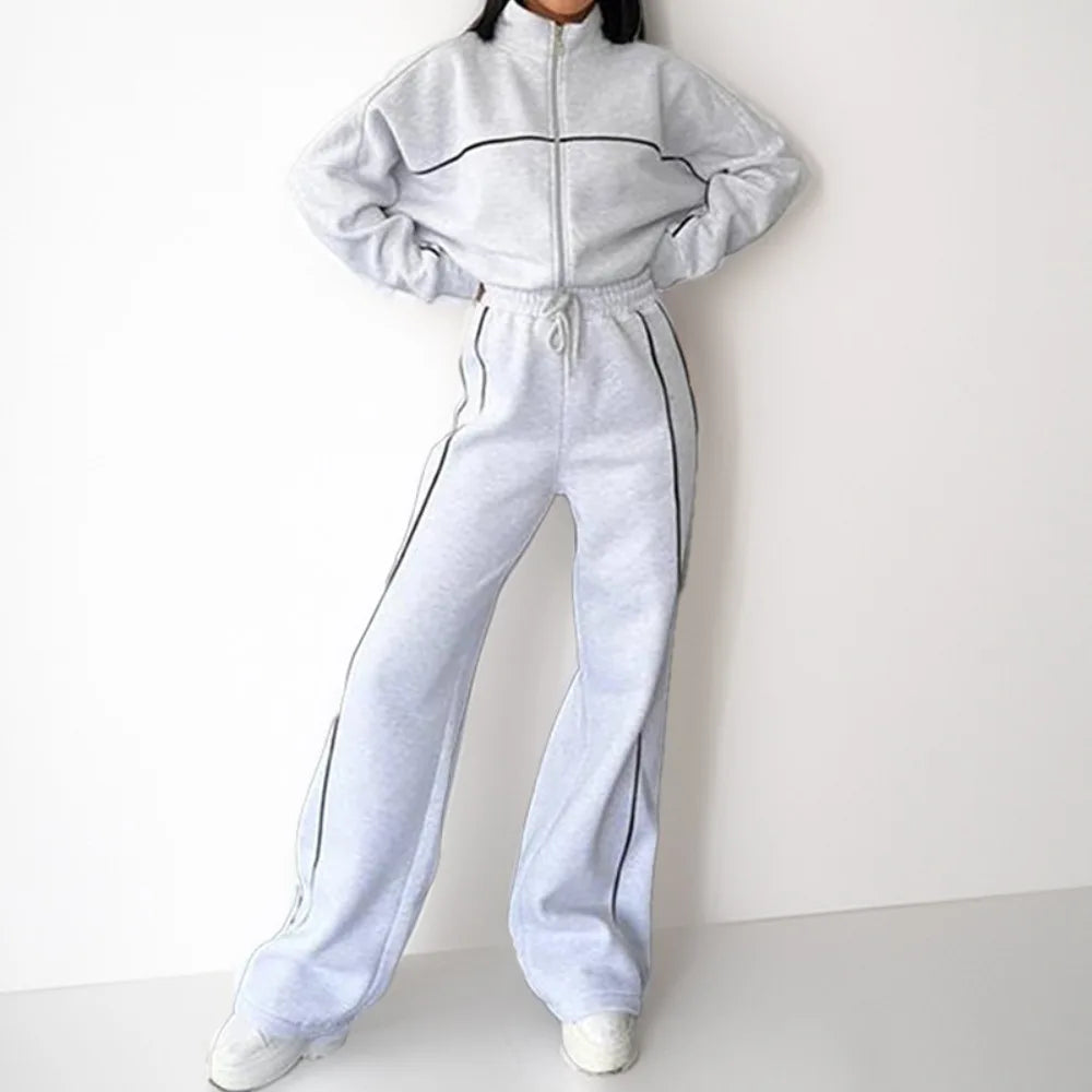 Casual Hooded Tracksuit Set