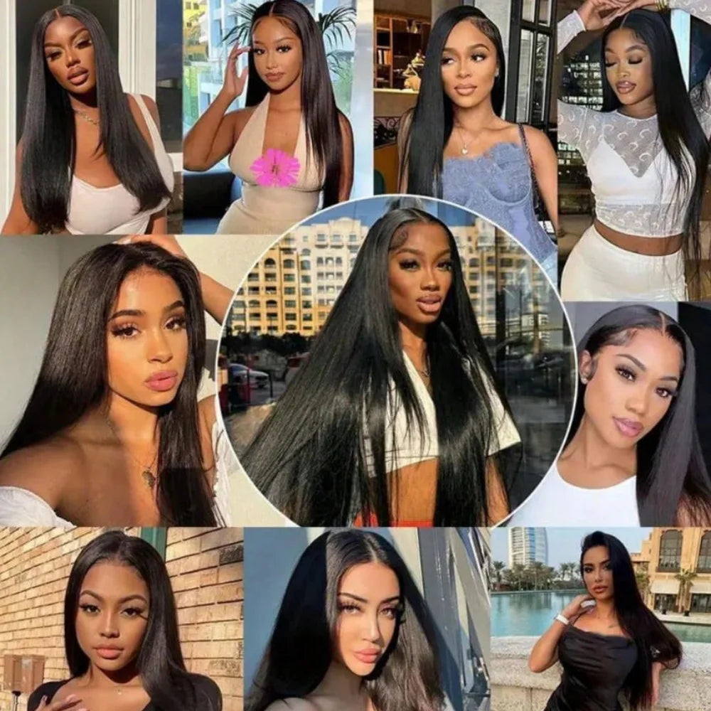 Straight Brazilian Lace Front Human Hair Wig for Women