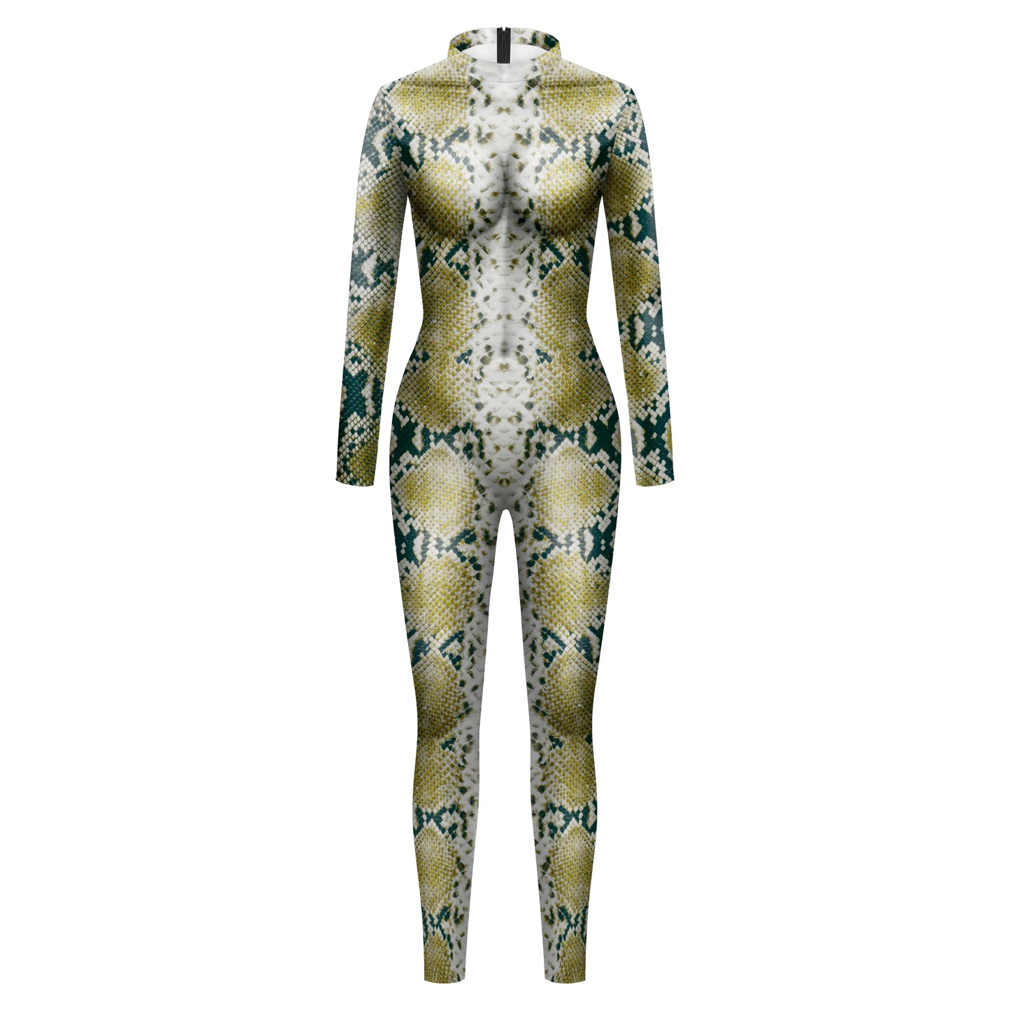 Vivid Animal Print Allover Zentai Bodysuit for Women