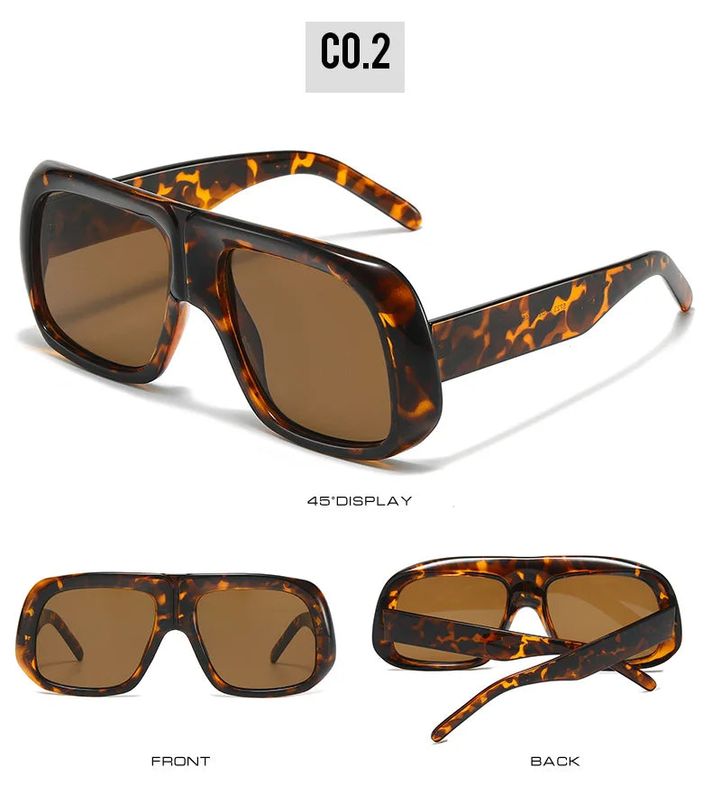 Oversized Square Gradient Sunglasses