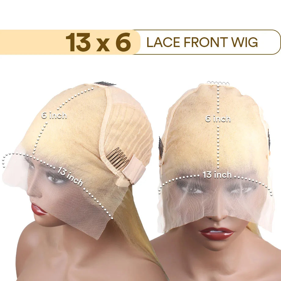Long Deep Wave Lace Front Human Hair Wig for Women
