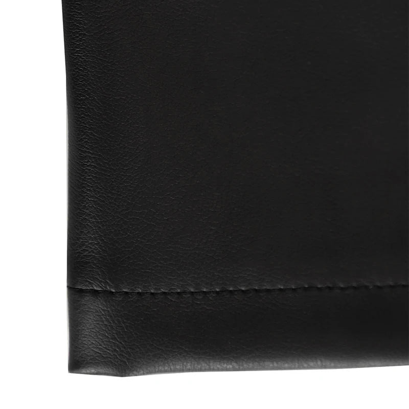Summer New Women's Dresses Sexy Black PU Leather Mini Elegant Bodycon Club Birthday Party Dress Female Fashion Dresses Clothing