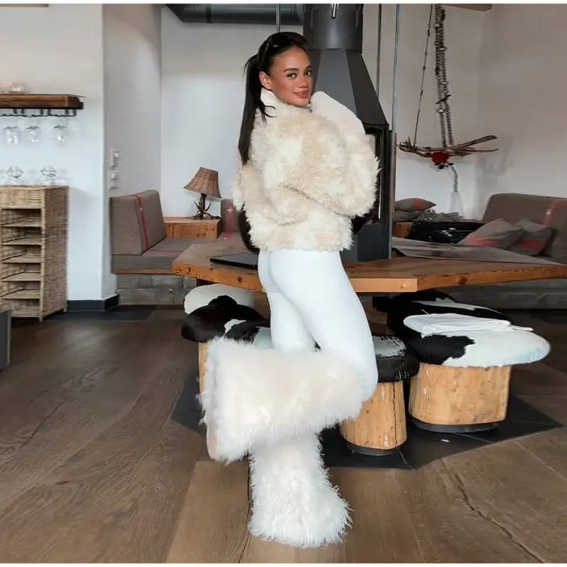 Women's Jumpsuit Loose Stand Collar Thicken Jackets Pants Sets Belt 2 Pieces Female Winter Woman Snowsuit Outfits For Outdoor