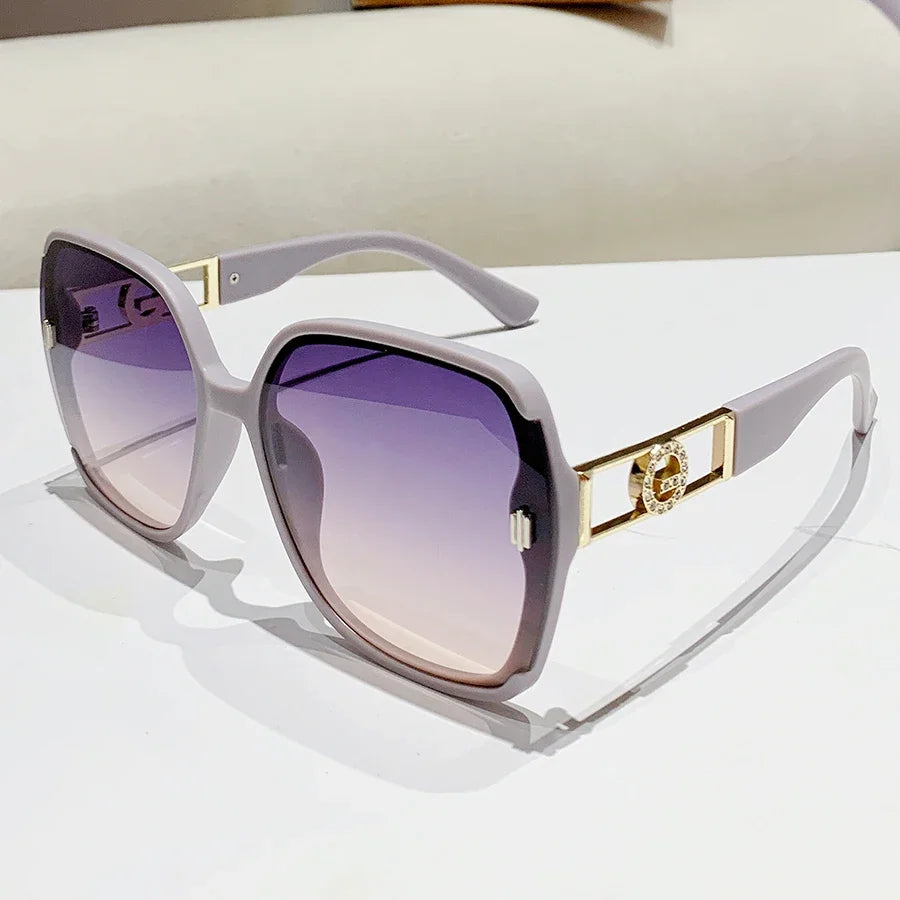 Oversized Square Gradient Sunglasses