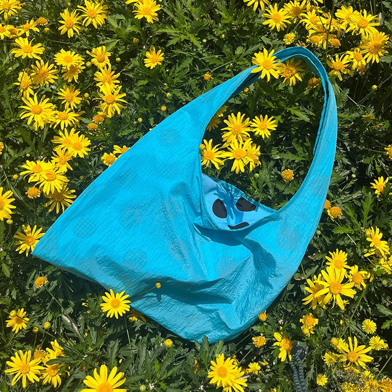 Summer Polka Dot Shoulder Bag Large Capacity Versatile Tote Bag Underarm Bag New Brand Women's Commuter Handbag Messenger Bag