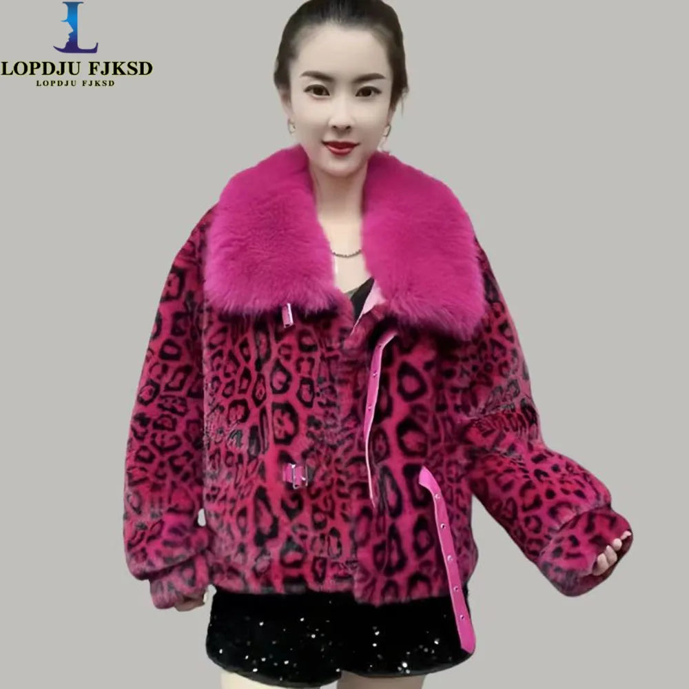 Faux Fur Coats for Women,Single Breasted Jackets,Female Overcoat,Thicken Warm Clothes,England Style,Fur Collar,New ,Winter