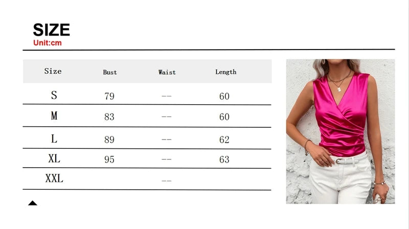 Luxury Pink Red Basic Women Silk-Like Satin Tank Tops Vest Summer Sexy Camis Tank For Ladies  Backless Camisole Top Shirts Femme