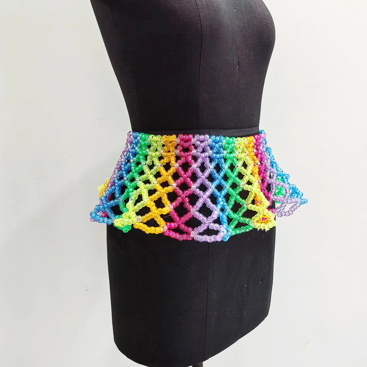 Retro Beaded Heart Bralette Set