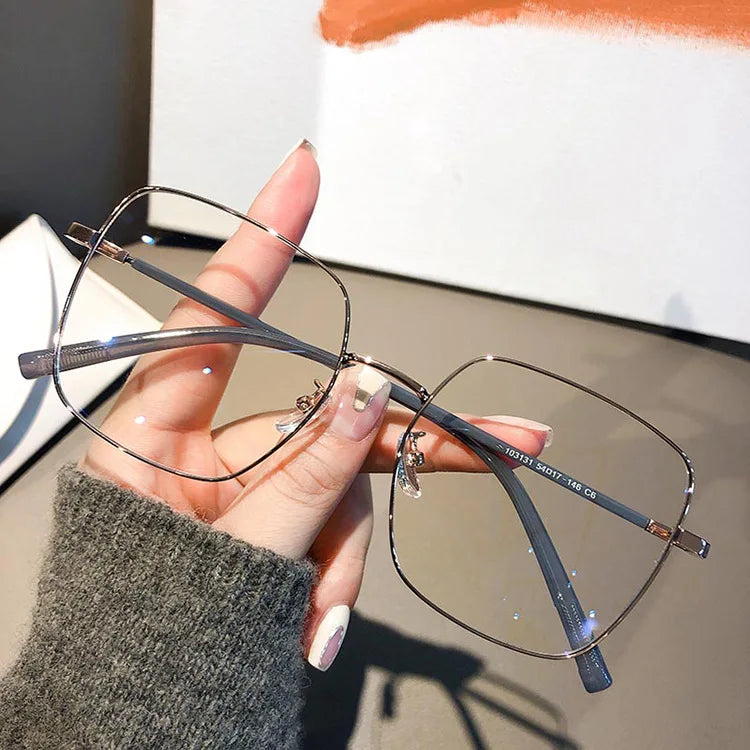 Anti Blue Light Oversized Square Glasses For Women