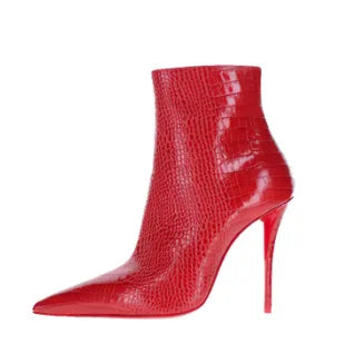 Leopard Print Knee High Boots With Zipper for Women