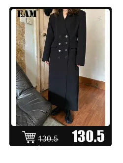 [EAM] Black Sweatshirt Half-body Skirt Two Pieces Suit New Turtleneck Long Sleeve Women Fashion Tide Spring Autumn 2025 1DH8611