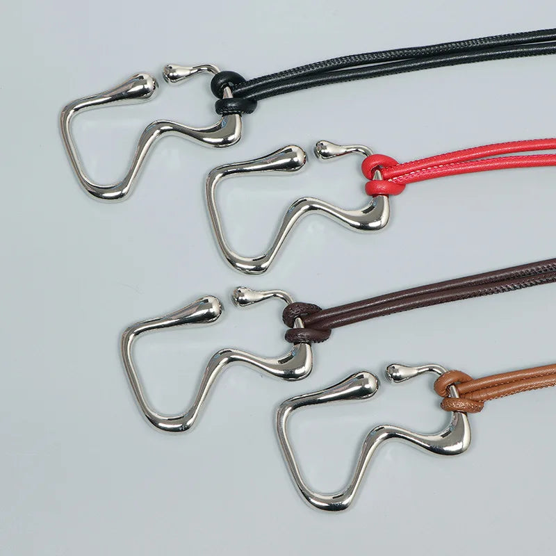 Fashion Braided Gold Knot Waist Chain Belt for Women