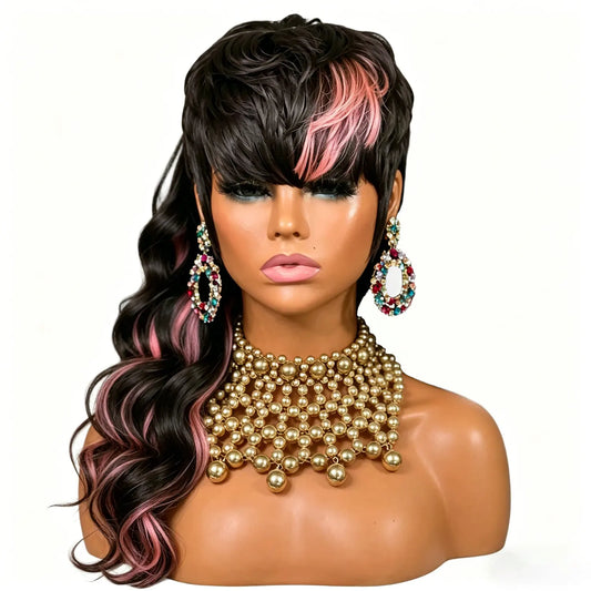 Layered Ombre Mullet Wig