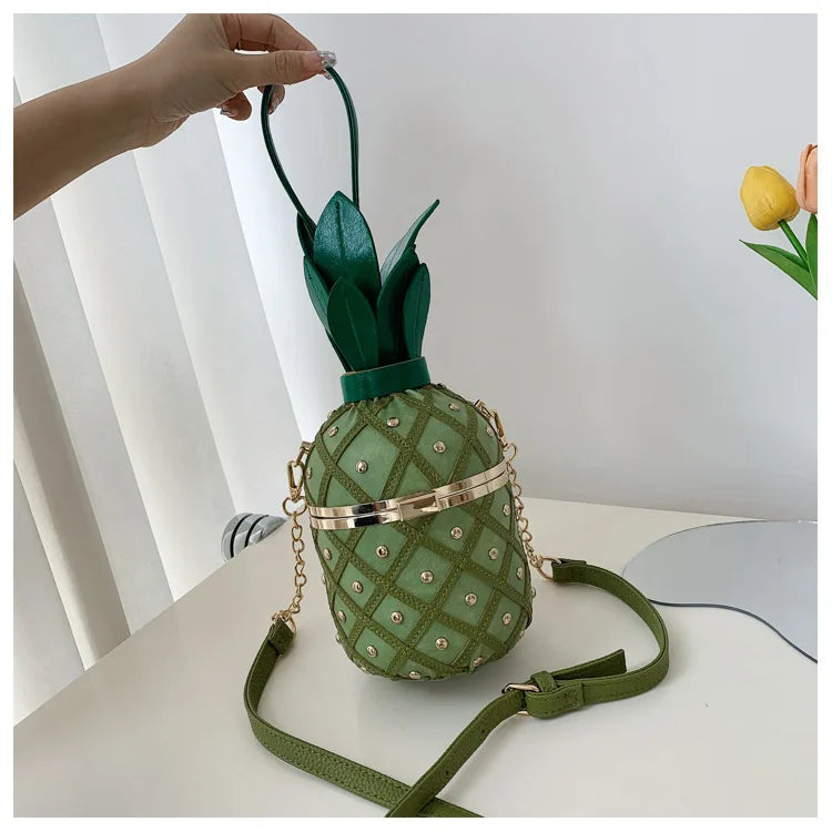 New Women's Shoulder Bag Pineapple Shape Fashionable Women's Shoulder Crossbody Bag Fashionable Casual Women's Bag High Quality