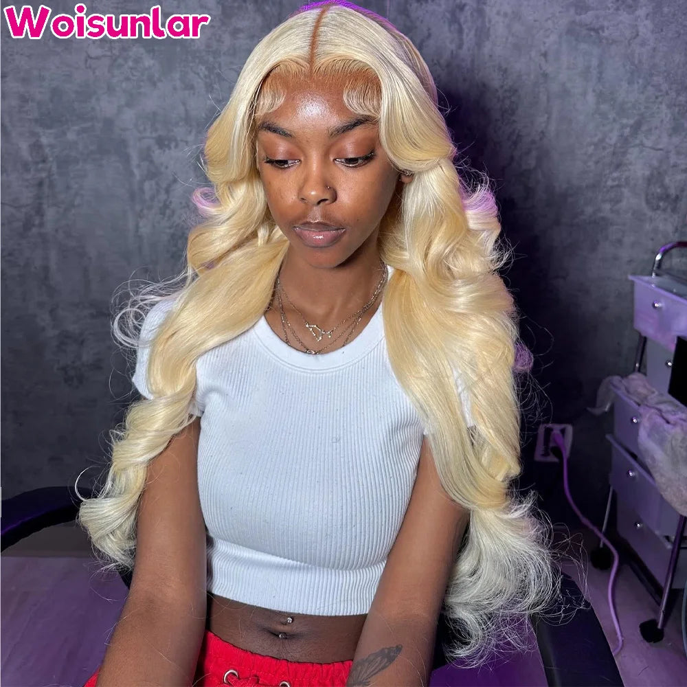 36 Inches Ombre Pink Front Lace Wigs Human Hair 13X4 13x6 Transparent Lace Body Wave Hair 180% For Women Human Hair Wigs 100%