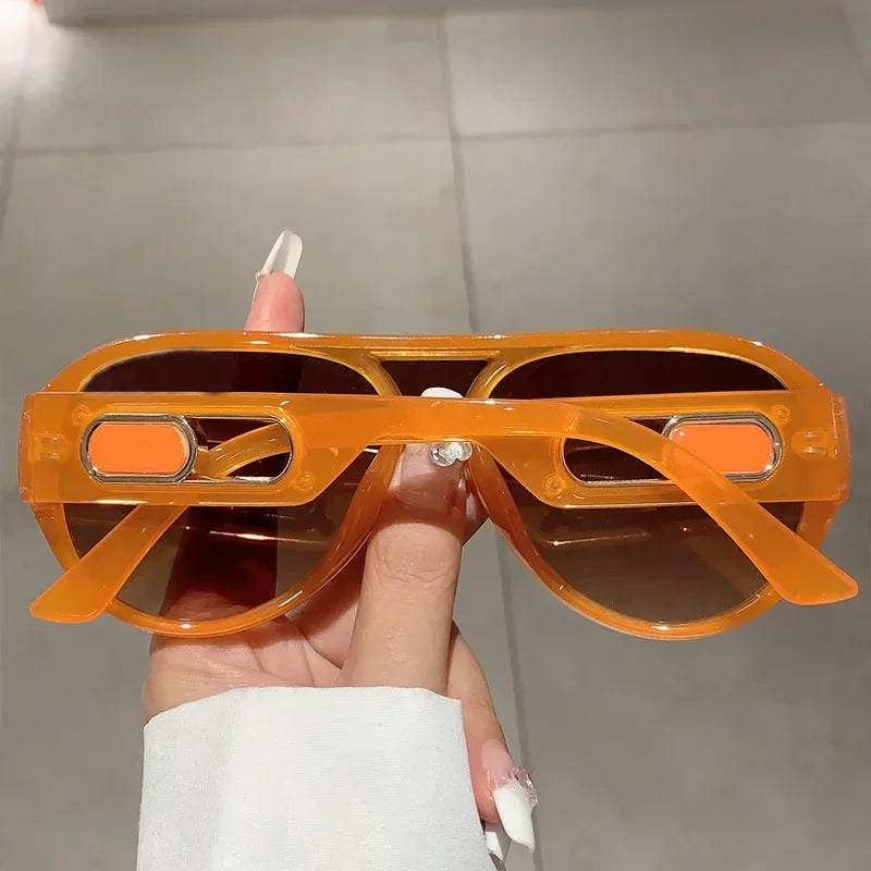 Oversized Square Pilot Sunglasses