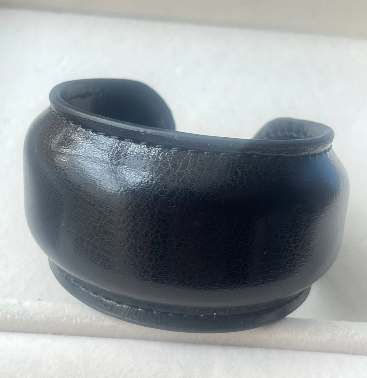 Elegant Minimalist Leather Wide Cuff Bracelet for Women
