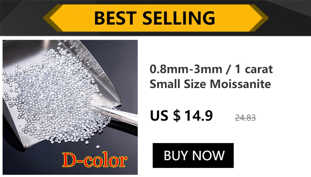 White Gold Plated Moissanite Drop Earrings for Women