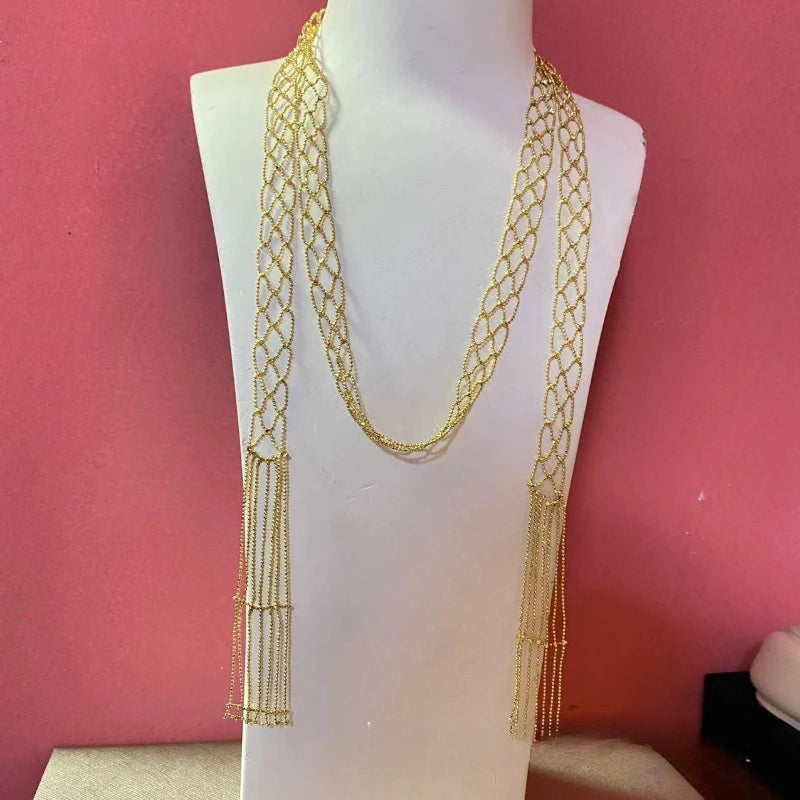 Personalized Hollow Layered Chain Necklace for Women